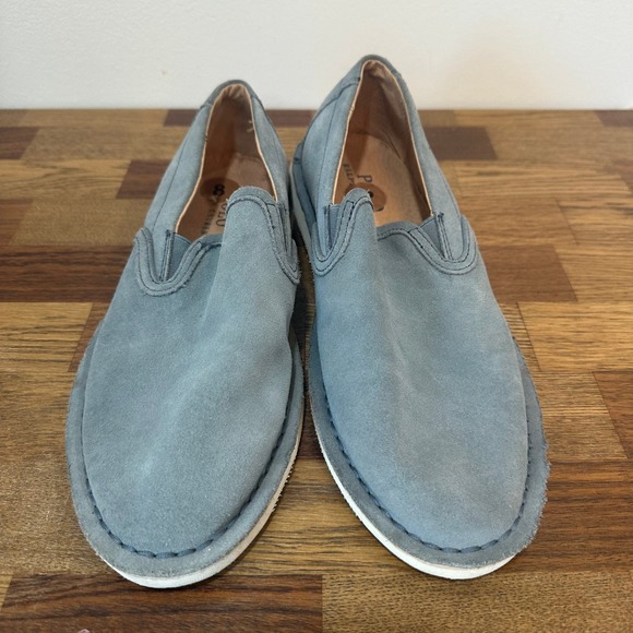 Polo Ralph Lauren‎ Mens Loafers 8 Blue Suede Slip On Preppy Summer Boat Shoe - Picture 6 of 12